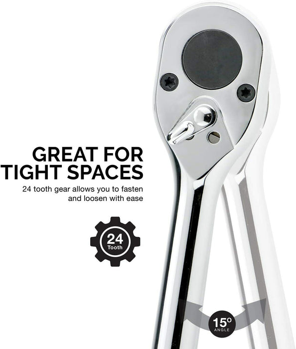 EUROTECH 3/4"Dr Tradesman Quality  Extendable Ratchet Handle Made in Taiwan