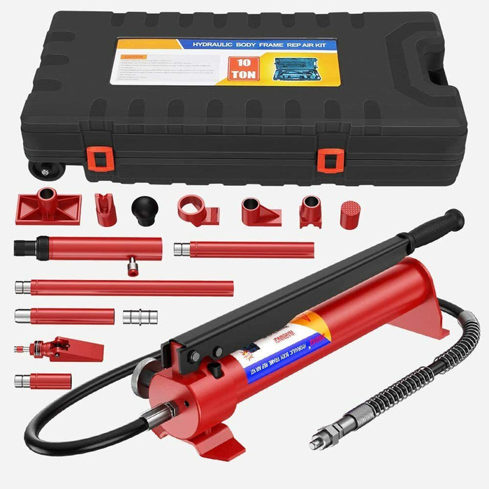 10 Ton Porta Power Kit Hydraulic Panel Beating Car Body Dent Frame Repair Tool