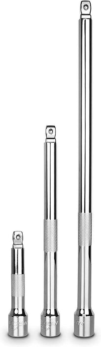 EUROTECH Tradesman 1/4"DR Wobble Bars Ratchet Extension Bar Set Made in Taiwan
