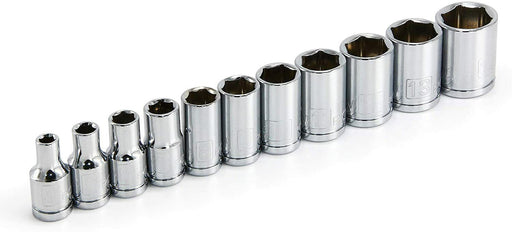 EUROTECH 1/4" Dr Tradesman Cr-V Quality Socket Individual Made Taiwan Metric/SAE - FISHER DISCOUNT