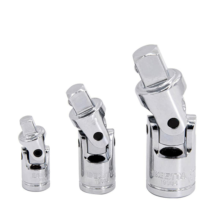EUROTECH Tradesman Quality 1/4 3/8 1/2" Dr Universal Joint Socket Made in Taiwan