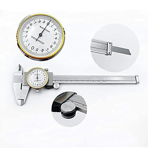 Dial Calipers 0-150 Mm High Precision Stainless Steel Vernier  Measuring Tool