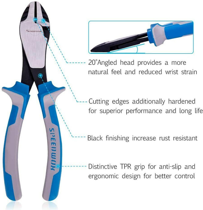 Eurotech Tradesman Quality High Leverage Heavy Duty Pliers Diagon Made in Taiwan