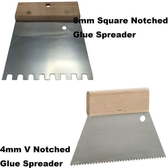 Force PRO Notched Adhesive Spreader 4mm4mm V Notched/8mm Square Notched