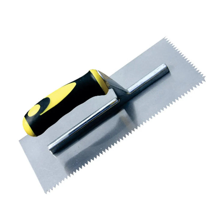 Force PRO 280x115mm Carbon Steel Blade Plastering Trowel Teeth Rubber Handle