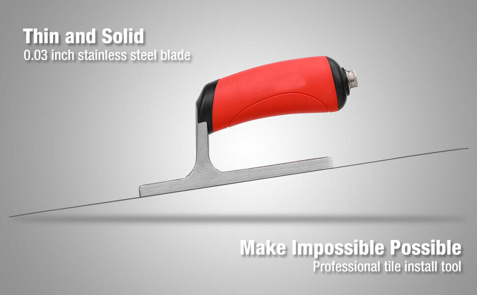 Force PRO Pool Trowel Soft Grip Handle High Stainless Steel Heavy Duty 355x100mm