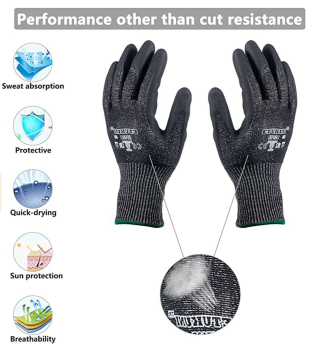 ProChoice Level 5 Cut Resistant Glove Arax Platinum 13G Liner Touch screen - FISHER DISCOUNT