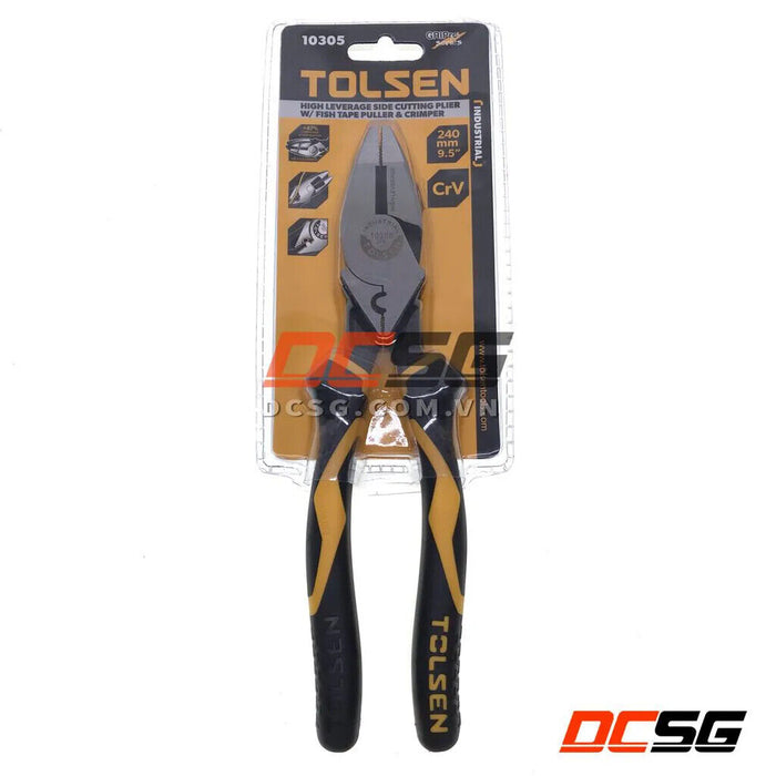 Force PRO 200mm High Leverage Diagonal Side Cutter Cutters Cutting Pliers - FISHER DISCOUNT