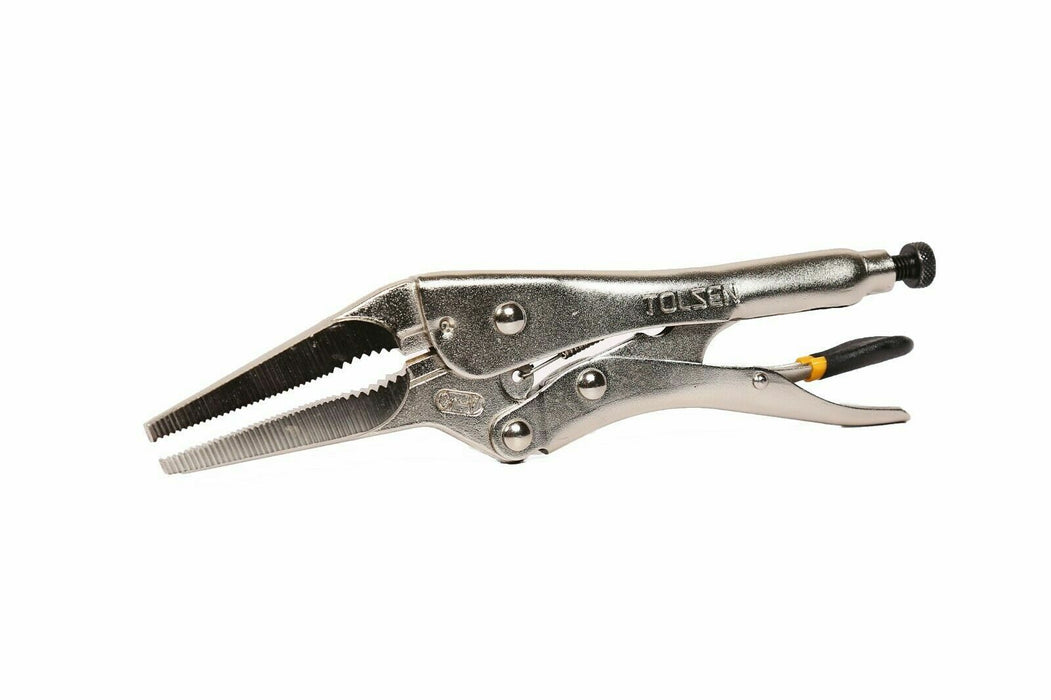 10" 250mm Locking Pliers Long Nose Clamping Vice Grip Straight Jaw long nose