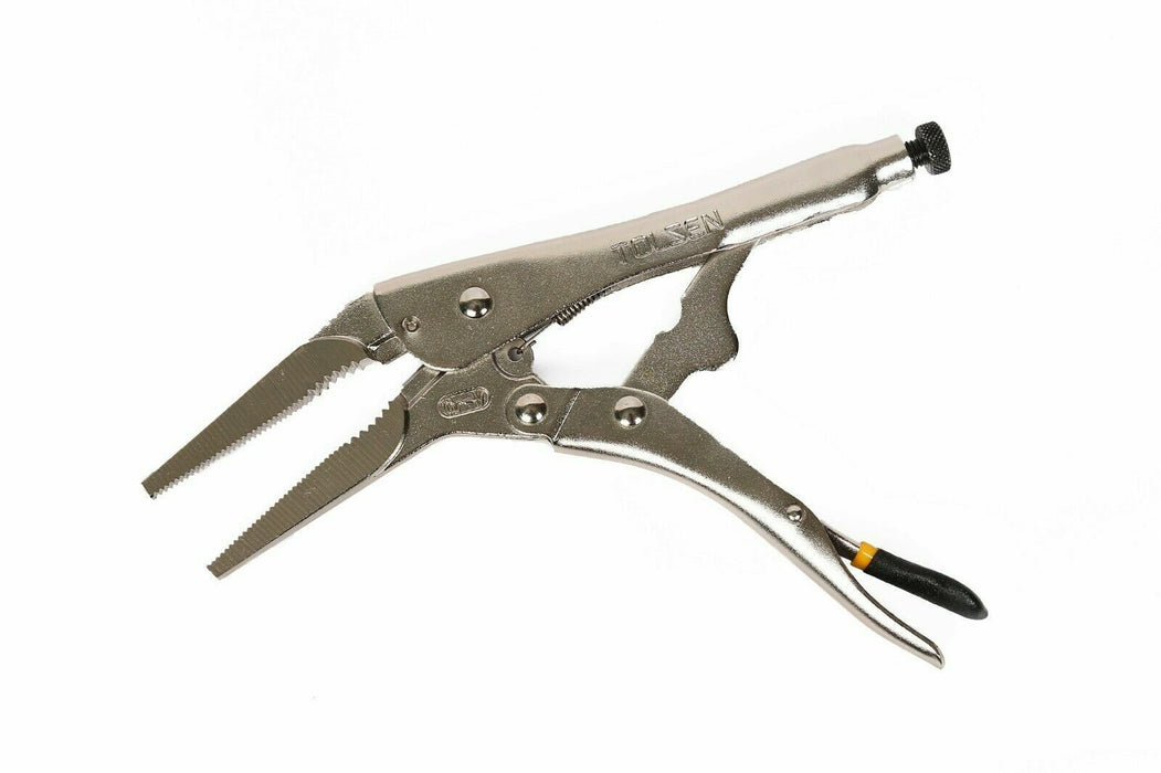 10" 250mm Locking Pliers Long Nose Clamping Vice Grip Straight Jaw long nose