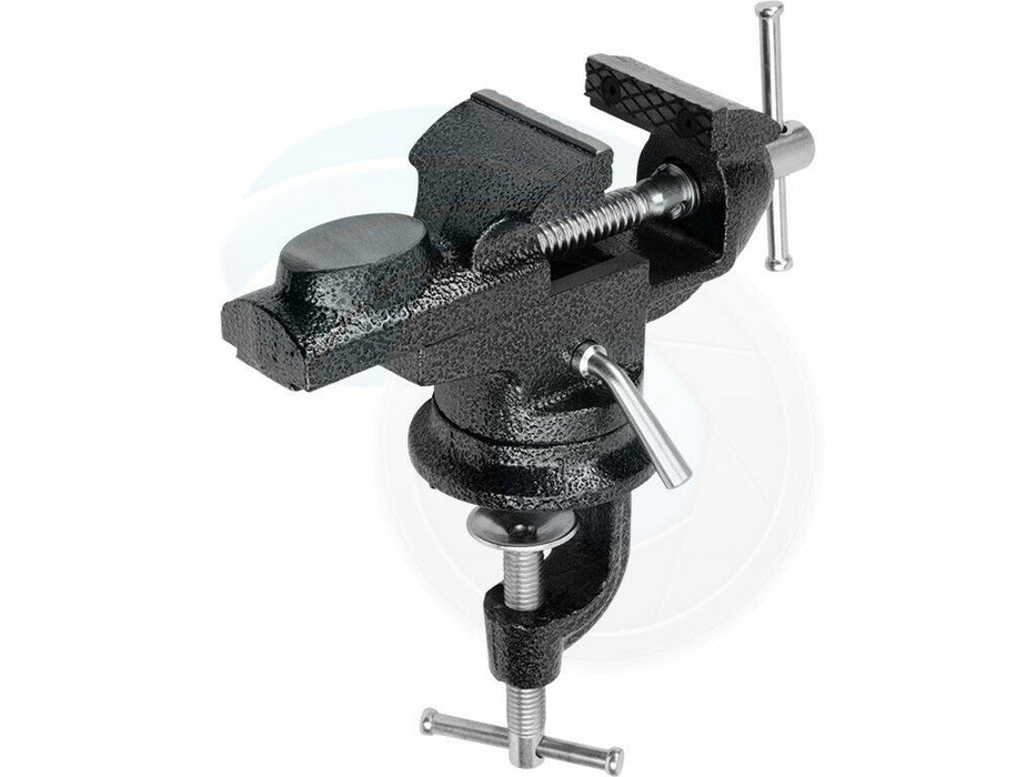 Tolson 50mm HD 360º Swivel Portable Table Bench Vice Clamp Mini Vise Anvil