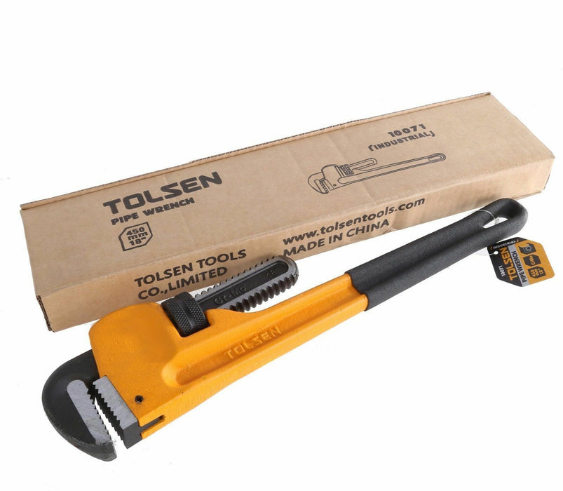 Tolson Pipe Wrench  Jaw Straight Pipe Wrench Clamp Lighter Duty PRO 250/350mm