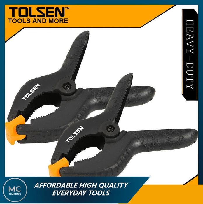 Heavy Duty Hard Plastic Spring Clamps Set Quick DIY Tools Grip Clips Nylon 3" 4"
