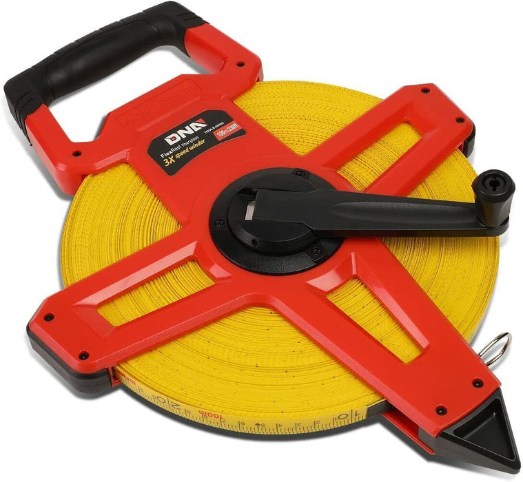 TOP Tape measure 30M 50M 100M Fibreglass Open Reel Measuring Metric Imperial