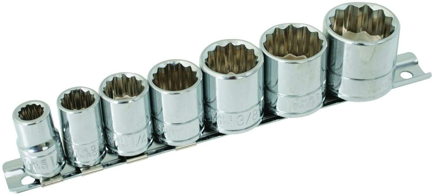 Force PRO 3/8 1/2Dr  Individual Whit-worth Socket BSW Set Made in Taiwan 1/8-3/4
