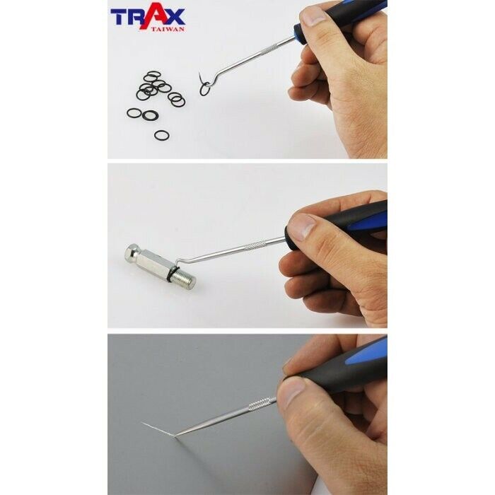 TRAX 4PC Car Pick&Hook Set O Ring Oil Seal Gasket Puller Remover MADE in Taiwan