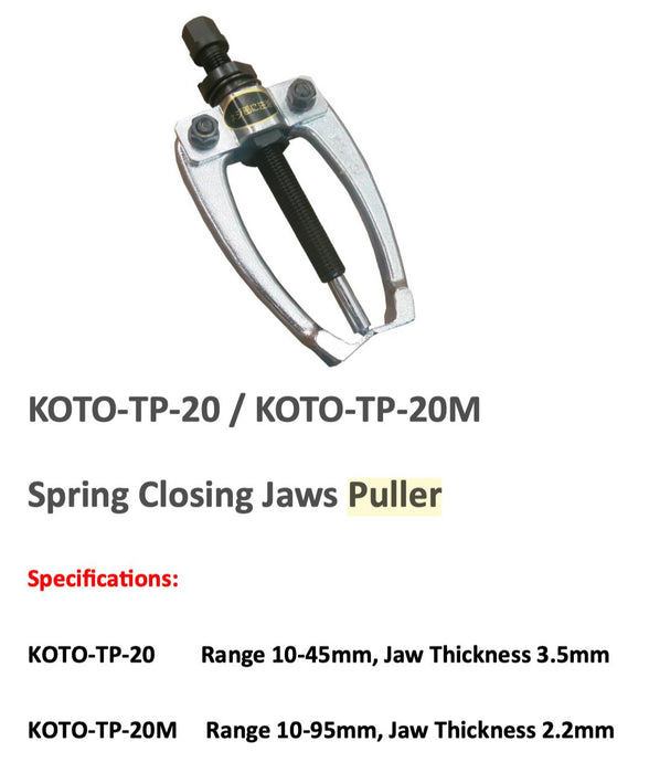 KTC Koto Spring Closing Jaws Puller  Made in JAPAN 10-95mm Jaw Thickness 2.2mm