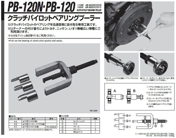 KTC Koto Puller Pilot Bearing Flywheels Made in JAPAN 12, 16 &17mm AU STOCK - FISHER DISCOUNT