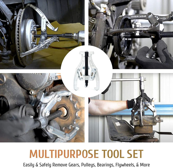 TRAX 2 JAW Bearing Gear Hub Puller Remover Drop Forged Reversible Made in Taiwan