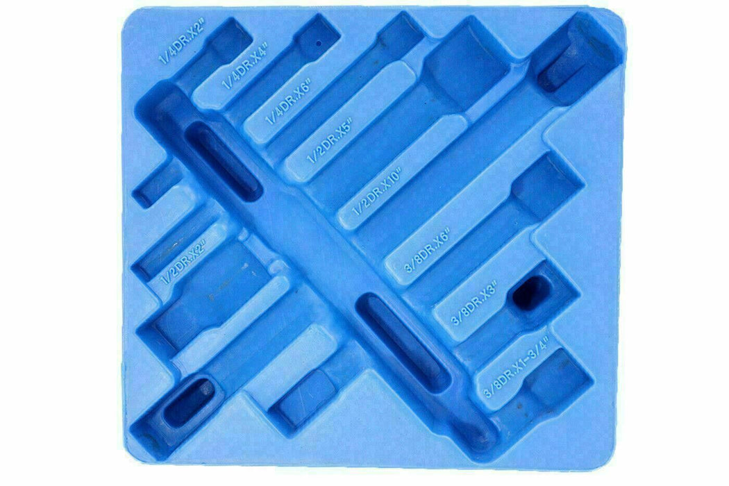 Genius 9 Pce 1/4" 3/8" & 1/2" Drive Impact Extension Bar Socket Set IE-2349