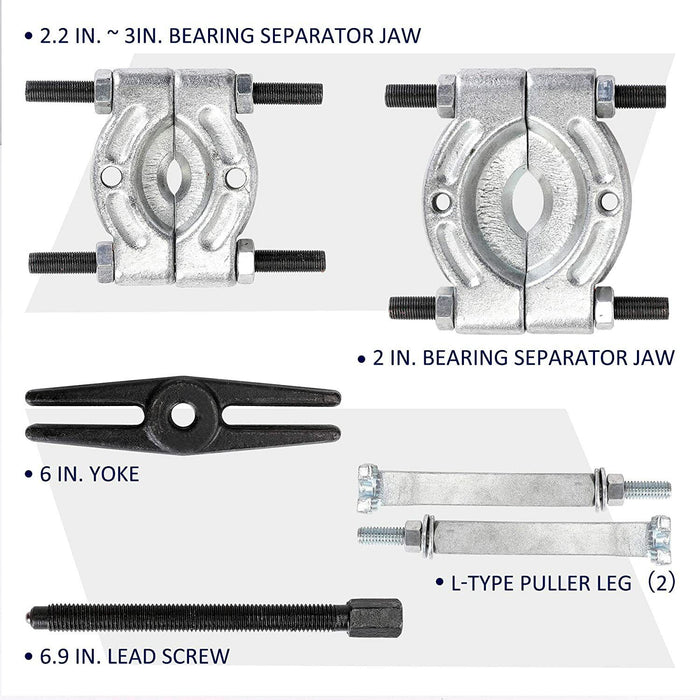 TRAX Bearing Splitter Gear Puller tool Set Fly Wheel SeparatorKit Made in Taiwan