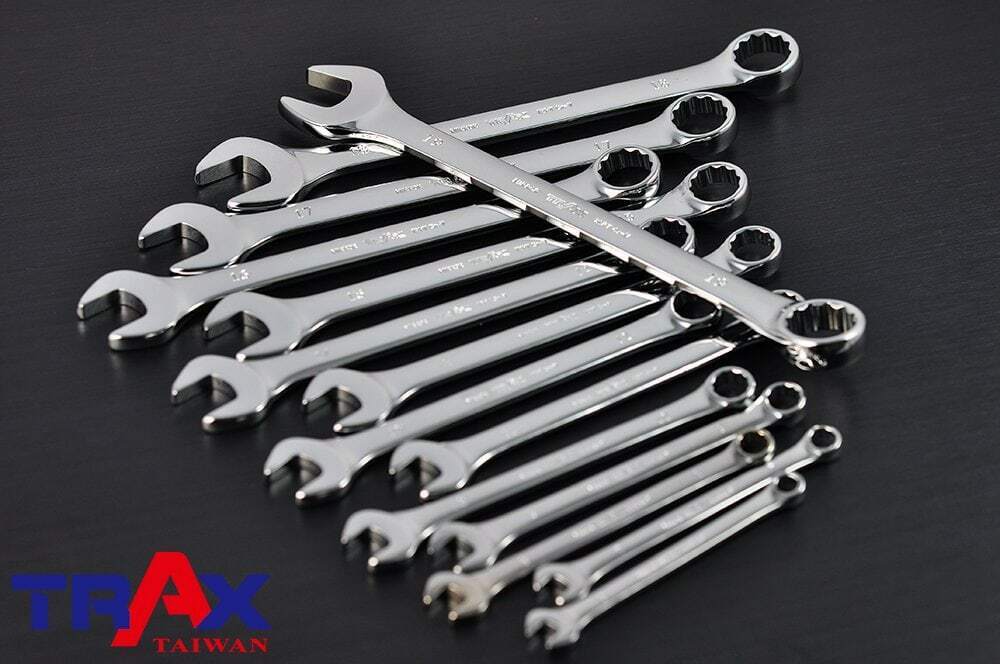 TRAX 14PC 15° Offset Wrench/Spanner Set Made in Taiwan 6-19mm  WITH CASE