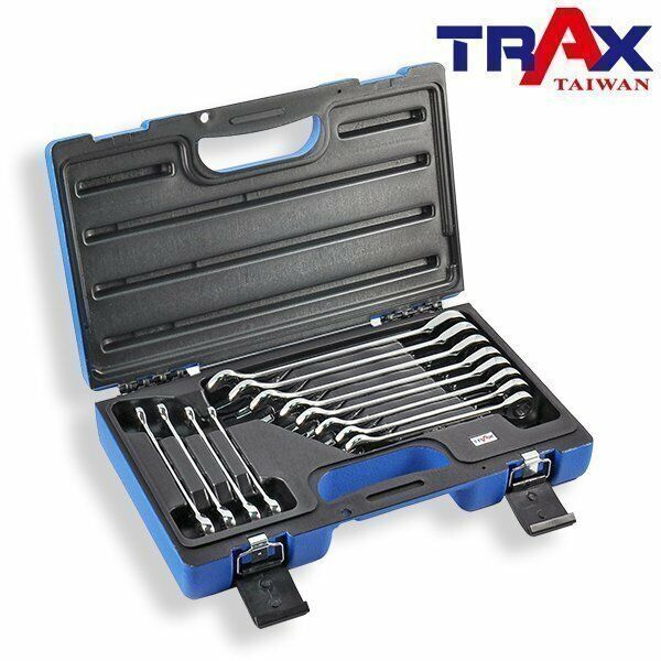 TRAX 12PC Ratchet Gear Spanner Wrench Set Tools Made in Taiwan 8-19mm 12PT 72T