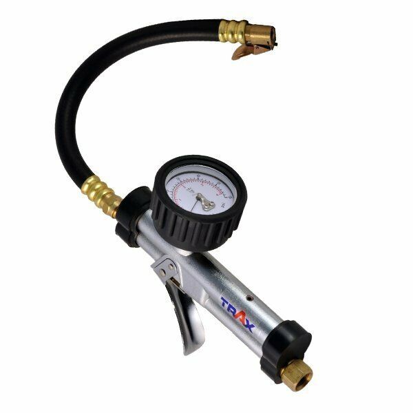 TRAX Tyre Inflator Gauge/Inflator Gun 120PSI High Flow One TriggerMade in Taiwan