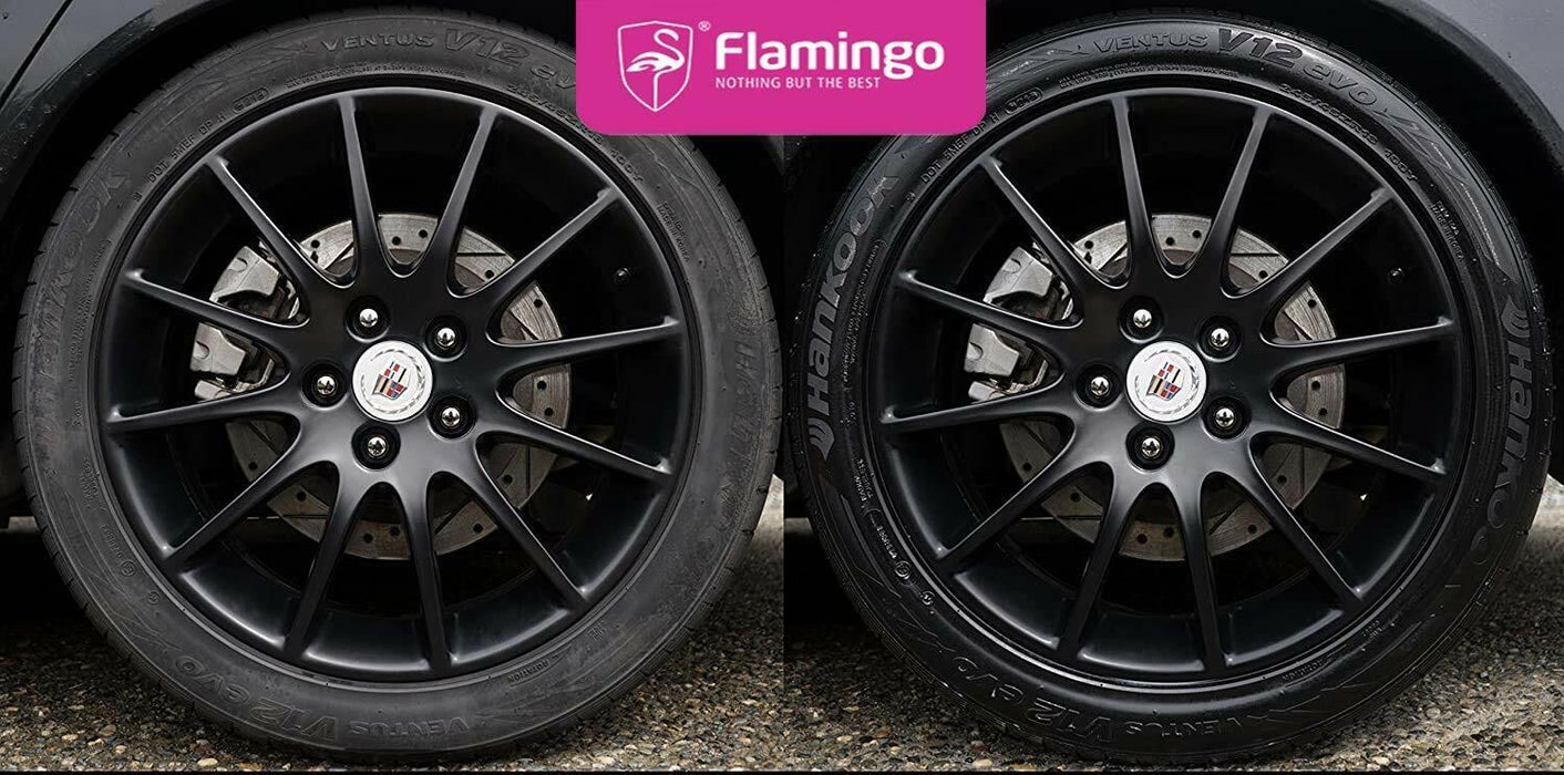 FLAMINGO - TYRE FOAM CLEAN & SHINE  One step Tire Care 650ml