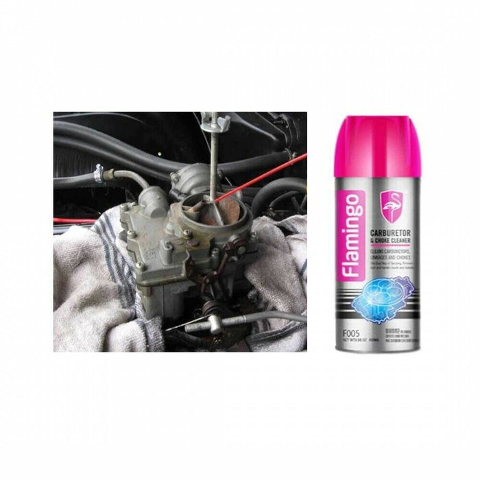 FLAMINGO Carb Choke Carby Cleaner Kemmie Carburetor Linkeage Cleaning Spray 450m