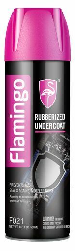 FLAMINGO Paints RUBBERIZED UNDERCOAT Spray-can Aerosol  MADE IN USA  500ml