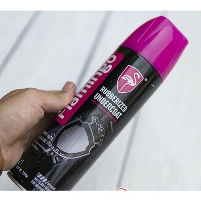 FLAMINGO Paints RUBBERIZED UNDERCOAT Spray-can Aerosol  MADE IN USA  500ml