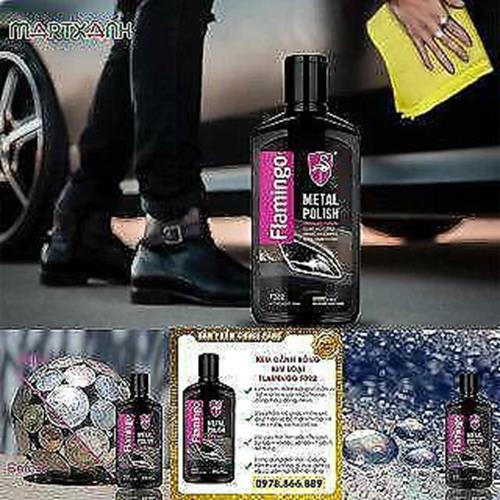 FLAMINGO - METAL POLISH LIQUID 300ml MADE IN USA