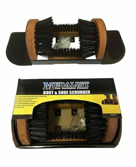 Heavy Duty Medalist Boot Scrubber shoes Cleaning Brush & Scraper Brush