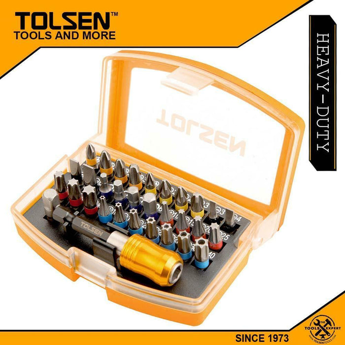 Tolsen 32pcs 32 In 1 Screwdriver Bit Set  Strong Magnet Set Repair Phone Laptop