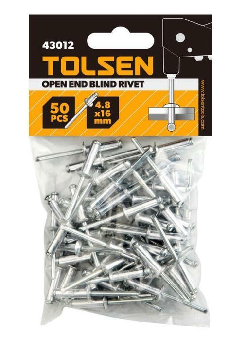 Aluminum Rivet Assortment Aluminum Blind Pop Rivet Open End Blind Rivets 50 Pcs