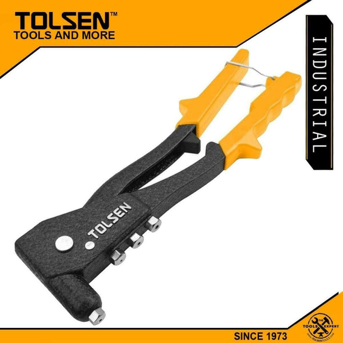 TOLSEN Pop Rivet Heavy Duty Riveter Gun Kit Rev-its Hand Riveter Set Gutter