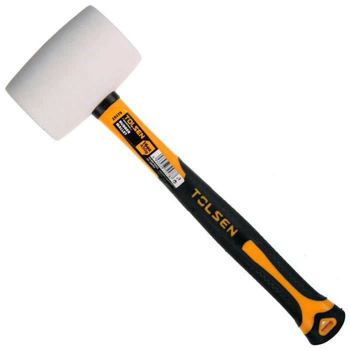 TOLSEN 6OZ / 24Oz Rubber Mallet Soft Face Head Hammer Non-Slip Grip Handle Dead