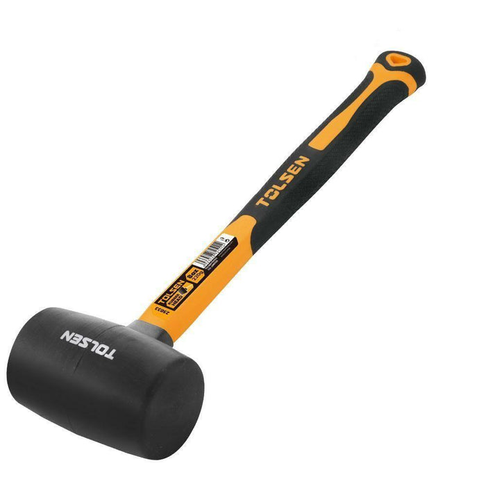 Tolsen Black Rubber Mallet Soft Face Hammer Double Side Grip 450-625g