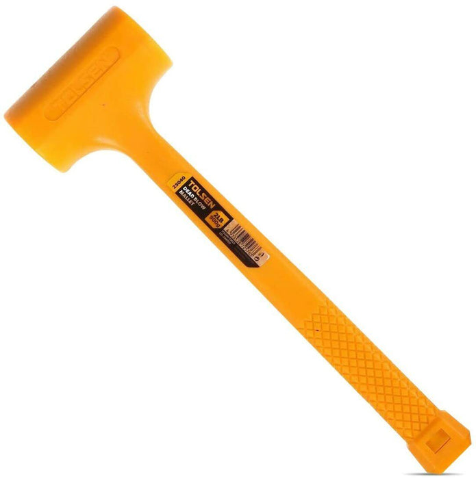 TOLOSE Dead Blow Rubber Mallet Hammer 2 LB Non Slip Soft Face Auto Car Repair