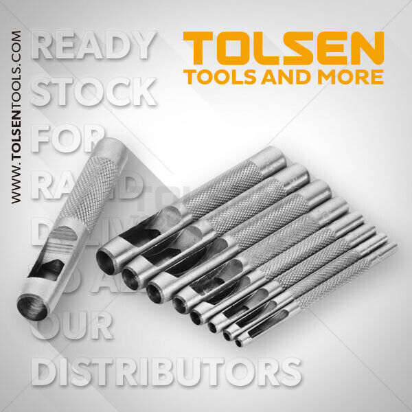 TOLSEN Leather Hole punch Hollow Punch Set Punching Gasket Cutter Belt Craft