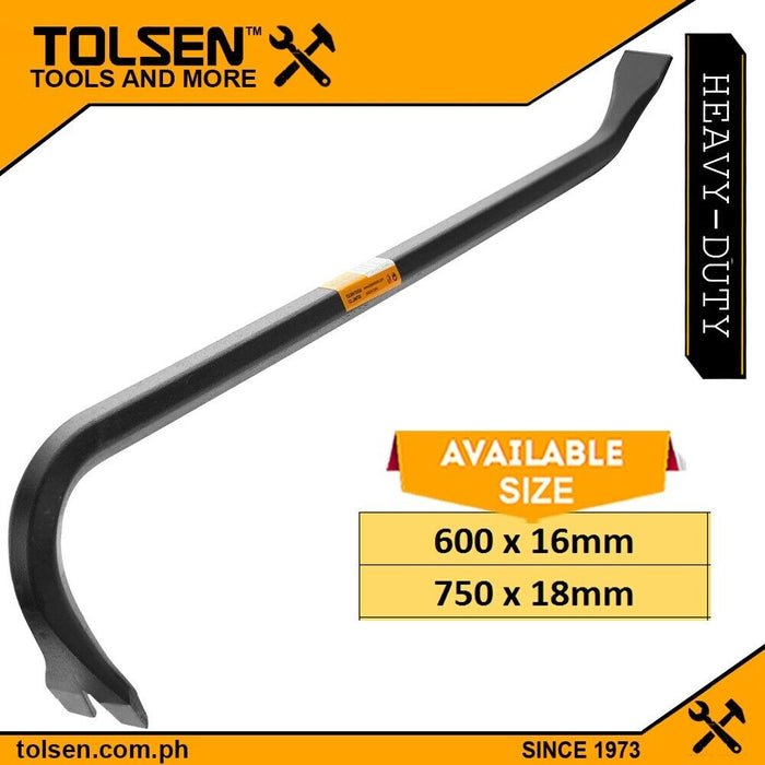 TOLSEN HeavyDuty Wrecking Pinch Bar Crow Bar Ripping Bar Brick Tile Nail Crowbar