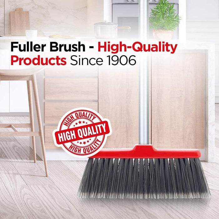 300mm Broom Long Handle Soft Bristle Dust Dirt Indoor OUTDOOR Cleaner Sweeper