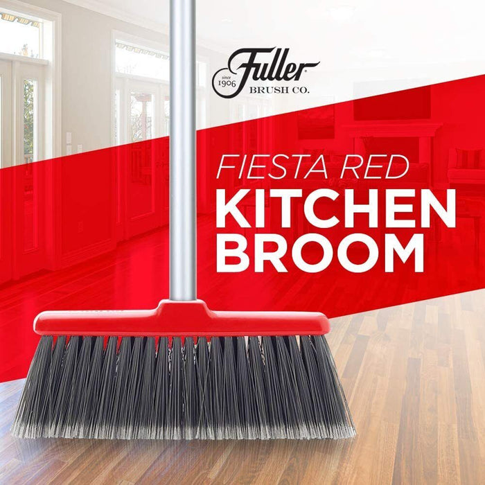 300mm Broom Long Handle Soft Bristle Dust Dirt Indoor OUTDOOR Cleaner Sweeper