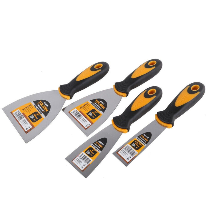 TOLSEN Putty Knife Scraper Wall Shovel Carbon Steel Plastering Knife 30-100mm