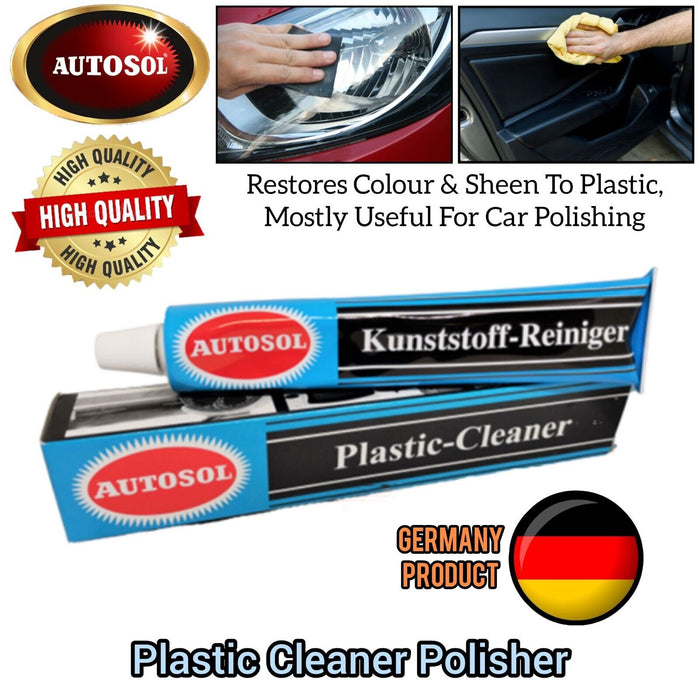 Autosol Plastic & Fibreglass Cleaner 75ml Tube Car Care Germany #1020