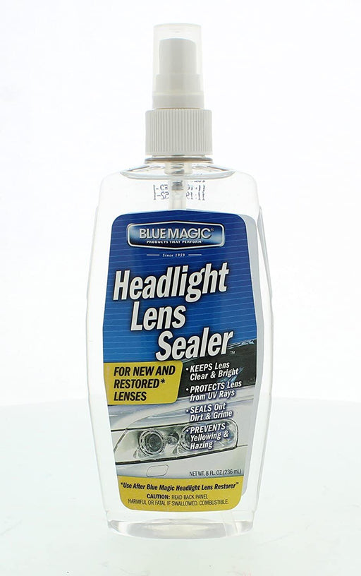 Blue Magic 730 Headlight Plastic Lens Sealer 236ml Prevents Yellowing & Haze - FISHER DISCOUNT