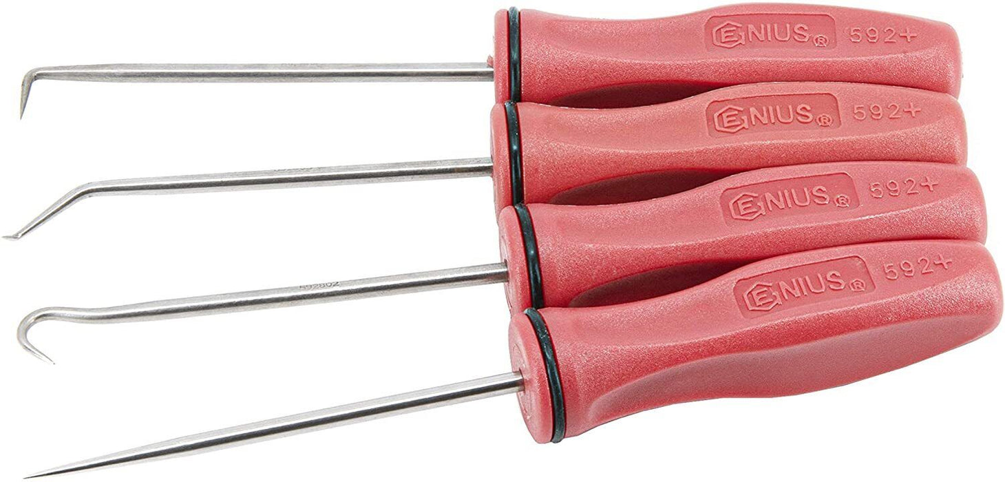 Genius Tools 301043 4pce MINIATURE PICK & HOOK SET MADE IN TAIWAN