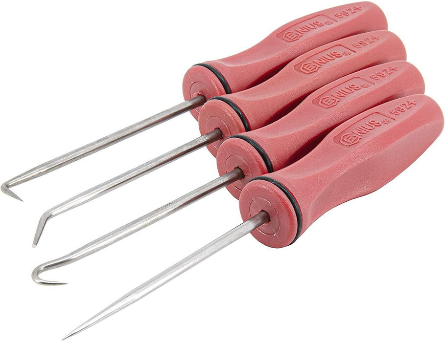 Genius Tools 301043 4pce MINIATURE PICK & HOOK SET MADE IN TAIWAN