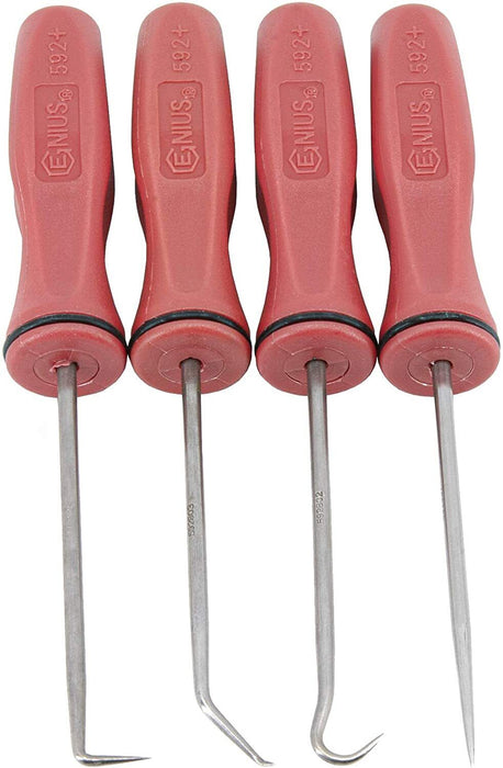 Genius Tools 301043 4pce MINIATURE PICK & HOOK SET MADE IN TAIWAN